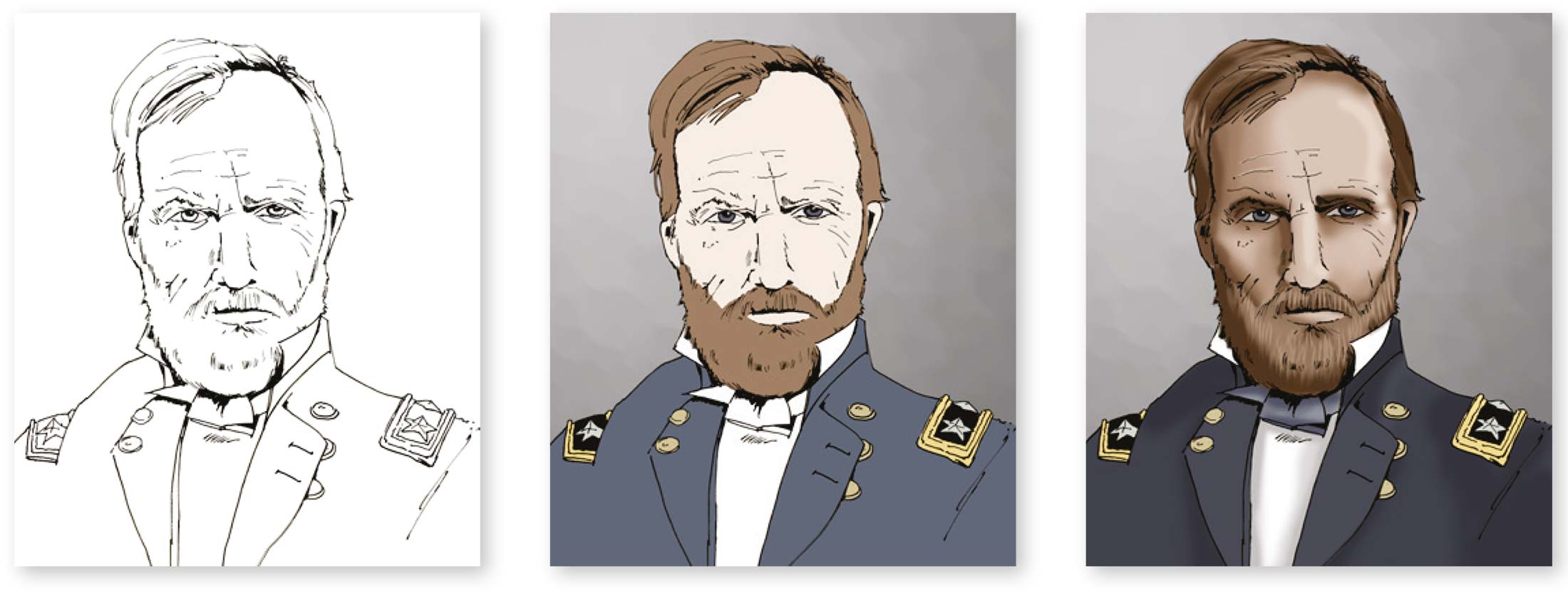 Illustration Portraits Spiel
